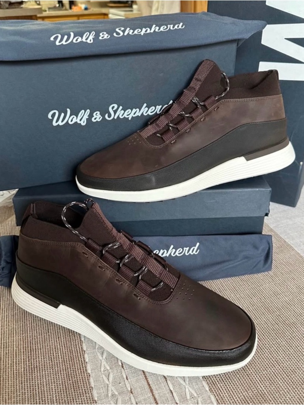 Wolf & Shepherd Crossover Mid-Top Shoes brand new in box